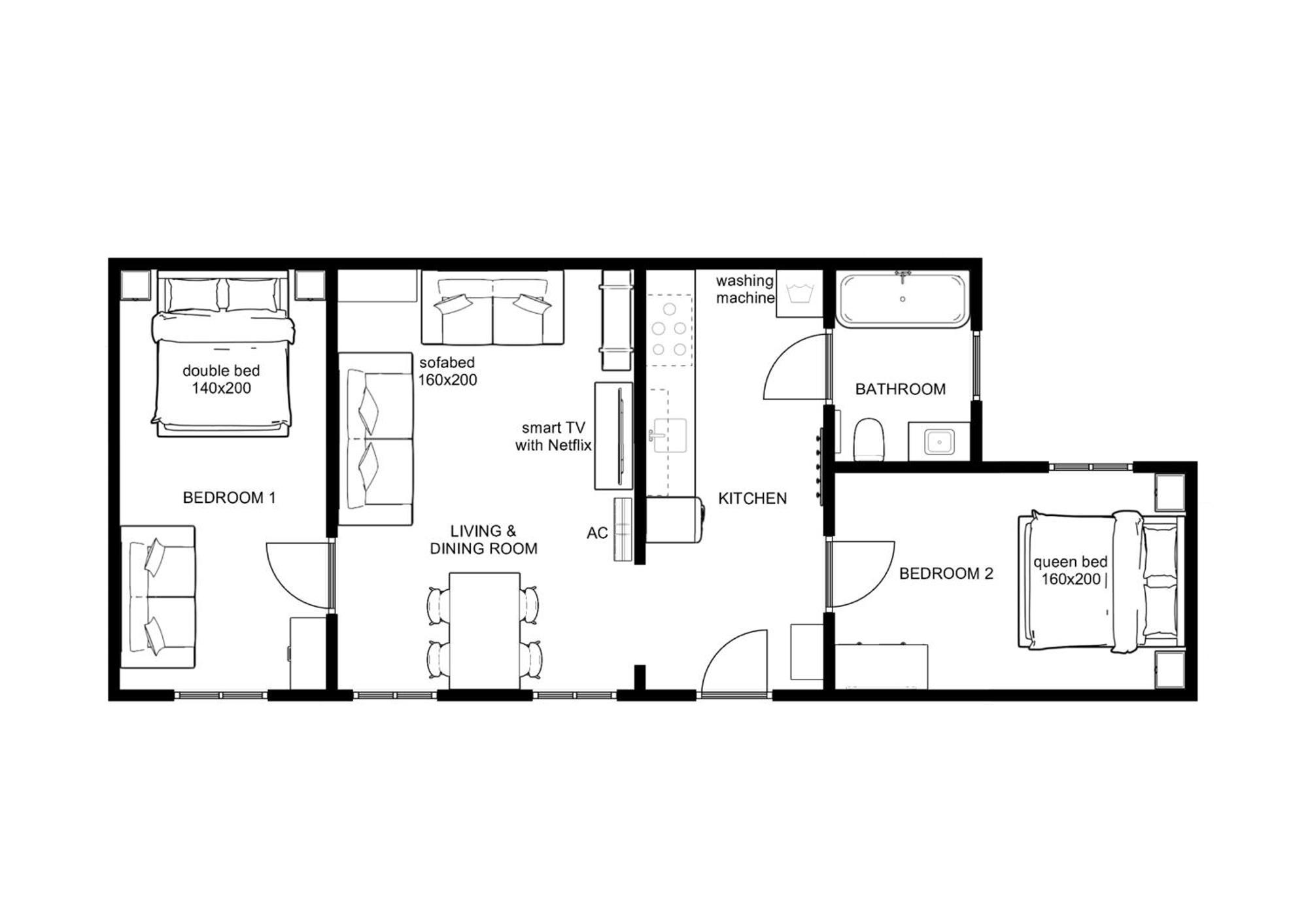 Kalvin 2Bdr Apartment With Ac Boedapest Buitenkant foto